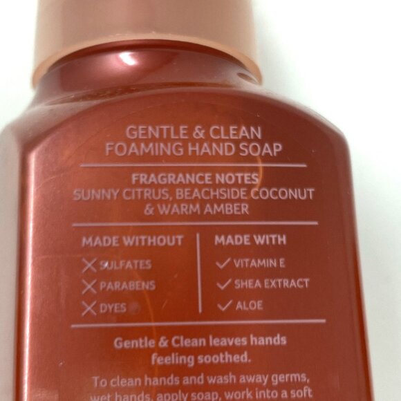 Bath & Body Works Gentle & Clean Foaming Hand Soap 8.75 Fl Oz Summer Beach - Picture 3 of 5
